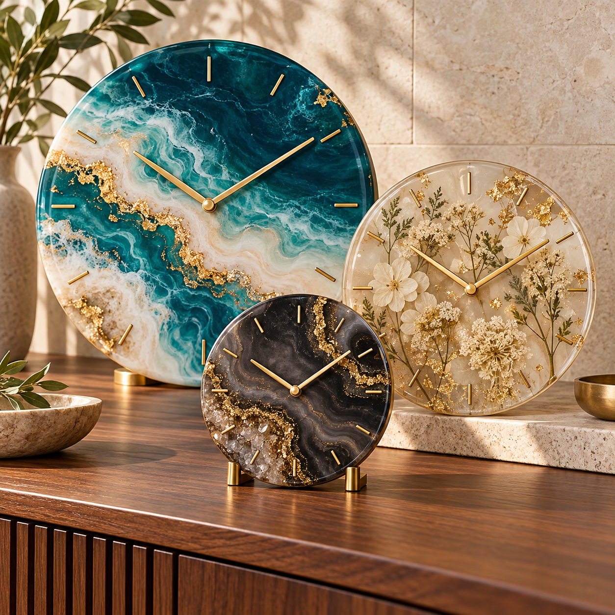 Resin Clocks